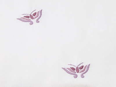 Bed, Child, Girl - Duvet Cover Detail, Flying Butterflies, Purple